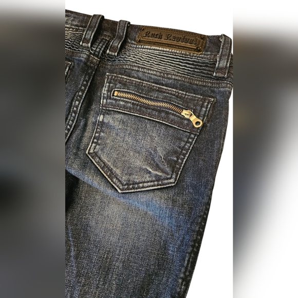 Rock Revival Moto Cladelle Skinny Stretch Jean - Sz 29 - Picture 14 of 15